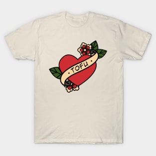 Old School Love Tofu Tattoo T-Shirt